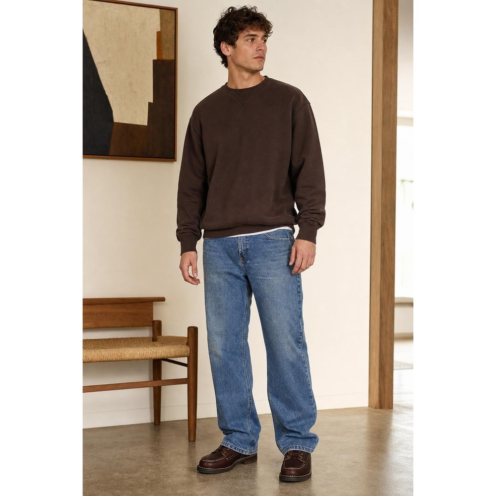 Carhartt Jeans Men's 34x28 Light Wash Relaxed Fit Workwear Denim